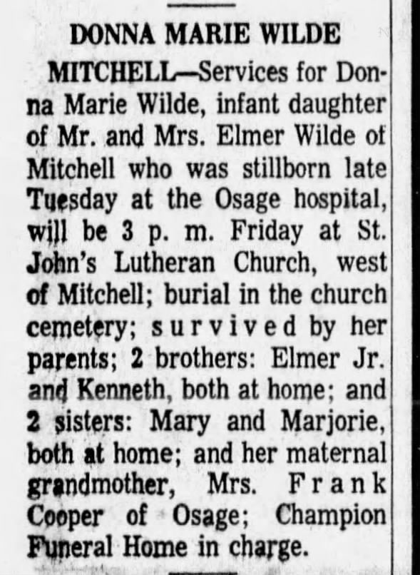 Clipping from The Courier